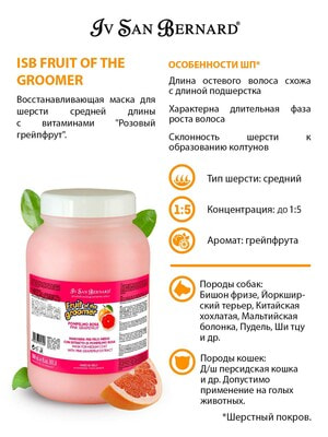      Iv San Bernard ISB Fruit of the Groomer Pink Grapefruit         3  (,  4)