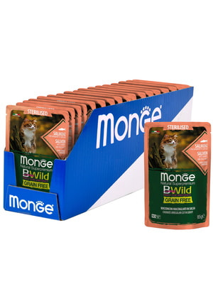   Monge   Monge Cat BWild GRAIN FREE   , ,      ,  85  (,  8)