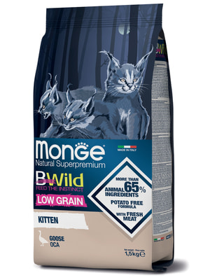   Monge   Monge Cat BWild LOW GRAIN Kitten,  , ,    1,5  (,  10)