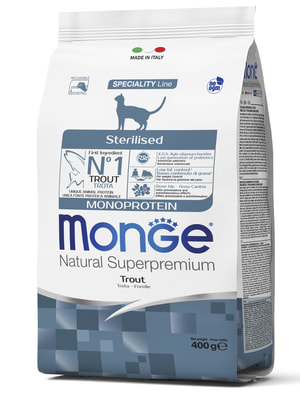   Monge   Monge Cat Speciality Line Monoprotein Sterilised   ,   400  (,  11)