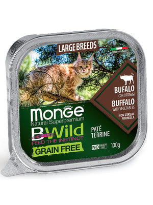   Monge   Monge Cat BWild GRAIN FREE     , ,    ,  100  ()