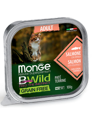   Monge   Monge Cat BWild GRAIN FREE  , ,    ,  100  ()