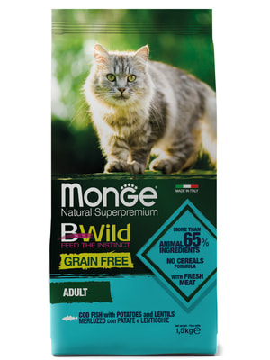   Monge   Monge Cat BWild GRAIN FREE   , ,   1,5  ()