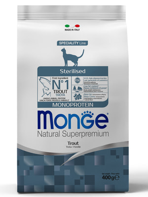   Monge   Monge Cat Speciality Line Monoprotein Sterilised   ,   400  ()