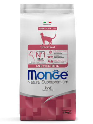   Monge   Monge Cat Speciality Line Monoprotein Sterilised   ,   1,5  ()