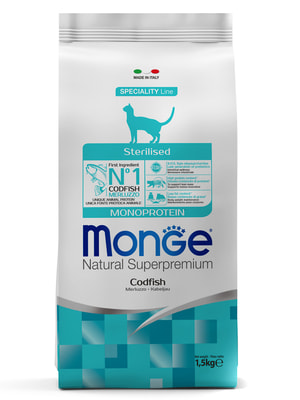   Monge   Monge Cat Speciality Line Monoprotein Sterilised   ,   1,5  ()