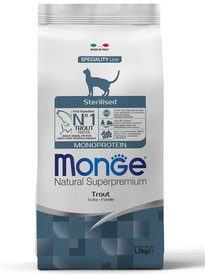   Monge   Monge Cat Speciality Line Monoprotein Sterilised   ,   1,5  ()